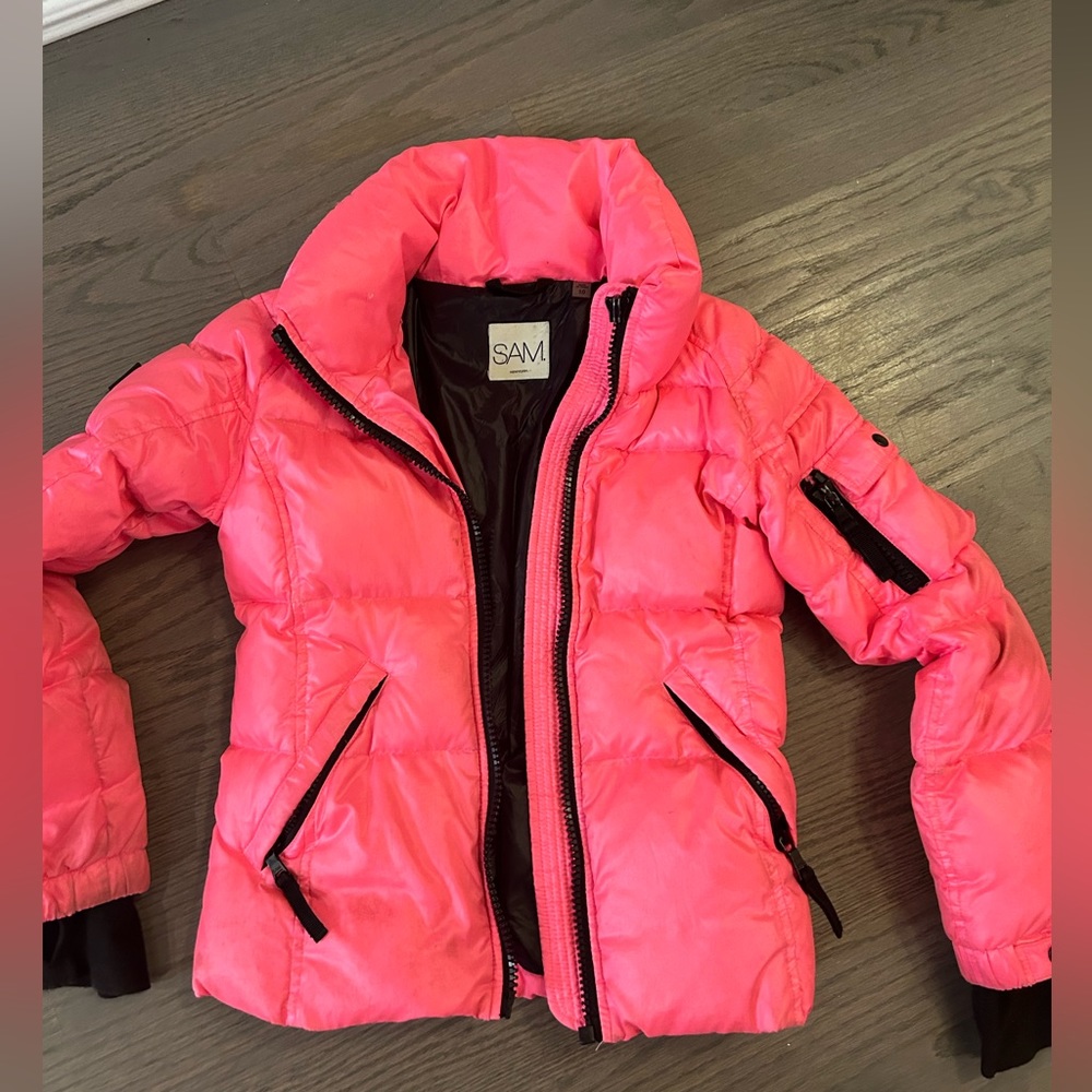 Sam pink girls size 10 winter jacket .